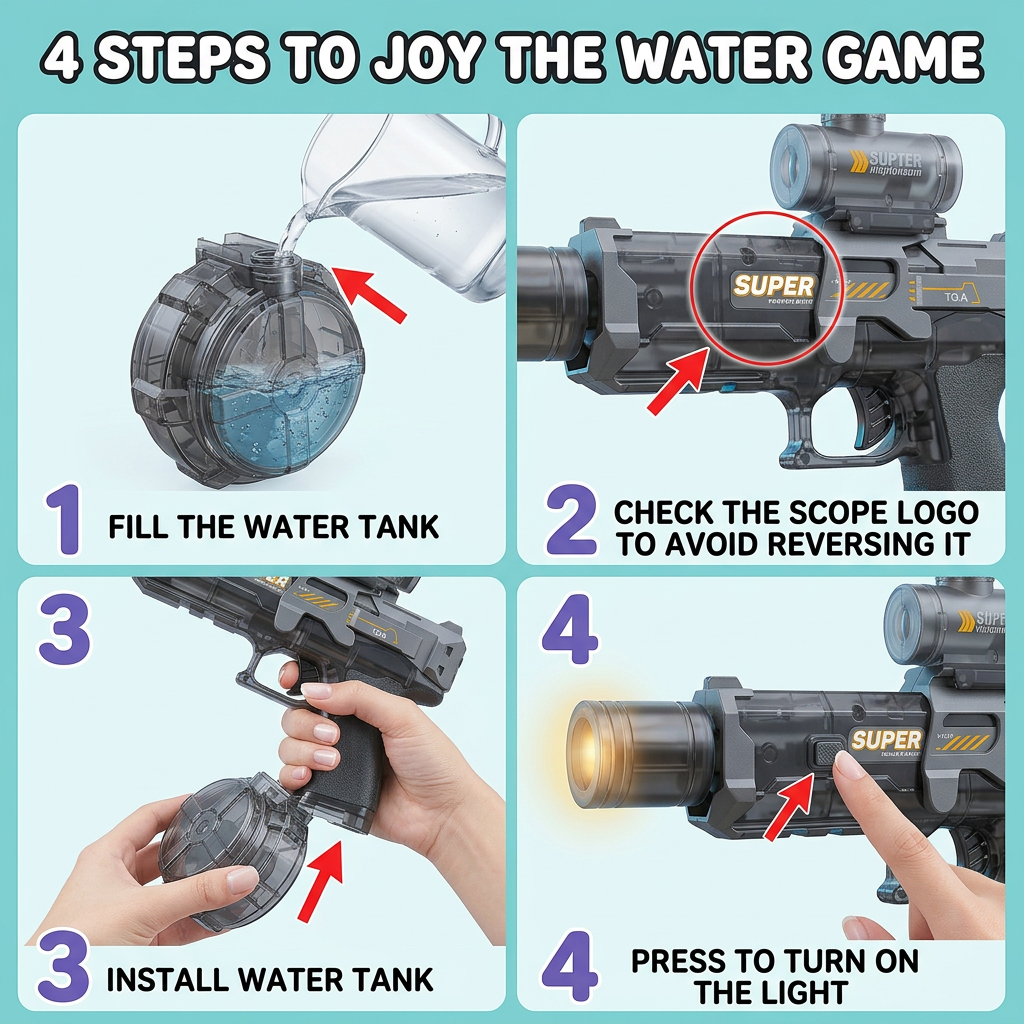 Pistola De Agua Electrica